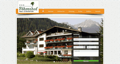 Desktop Screenshot of hotel-foehrenhof.at