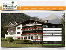 Tablet Screenshot of hotel-foehrenhof.at